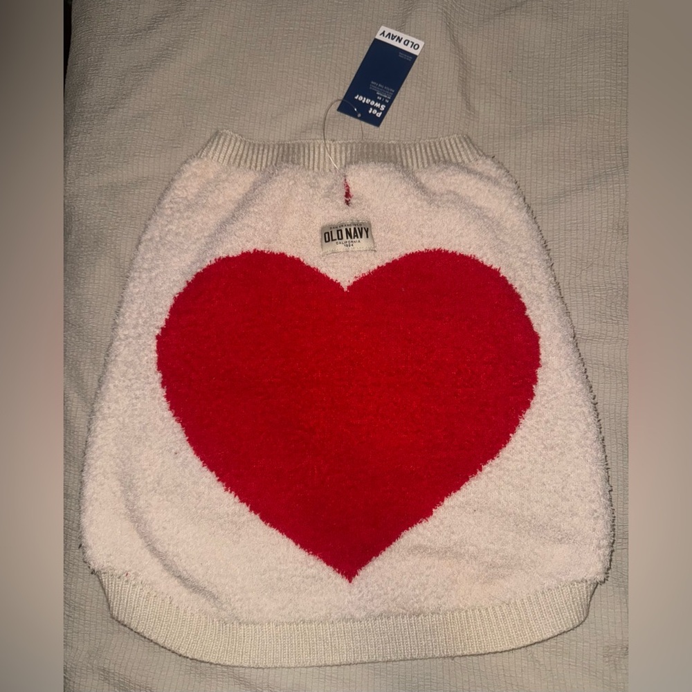 Old Navy Heart Pet Sweater